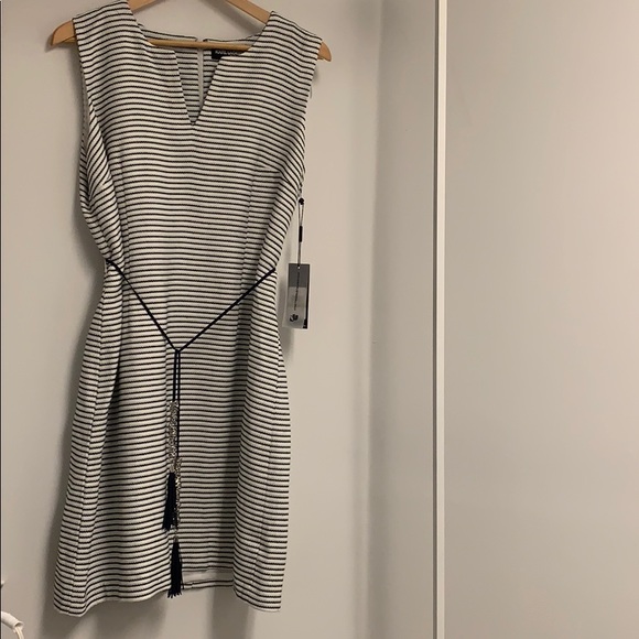 Karl Lagerfeld Dresses & Skirts - Karl Lagerfeld Sz 14 Striped white/navy dress